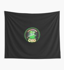 CBD Cannabinoids in Hemp oil Cures learn truth about use of hemp oil to cure illness and pains. Wall Tapestry