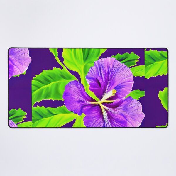 Item preview, Purple hibiscus flower pattern designed and sold by gramizzia.