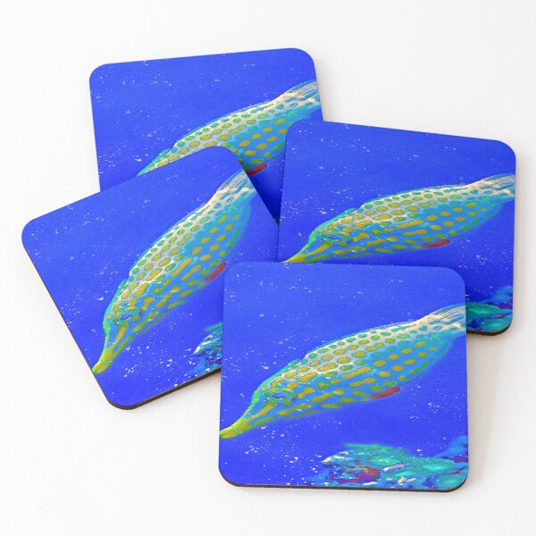 Item preview, Barracuda Ocean Watercolour Painting Art designed and sold by getlyart.