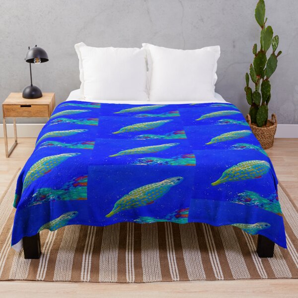 Item preview, Barracuda Ocean Watercolour Painting Art designed and sold by getlyart.