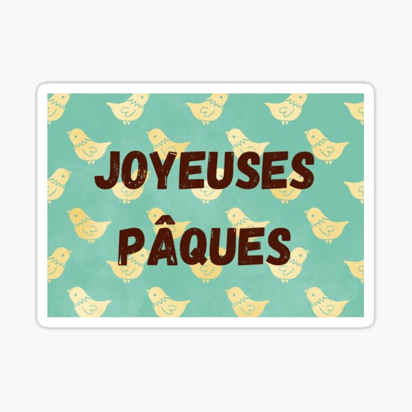 STICKER JOYEUSES PAQUES (PAQUES003)