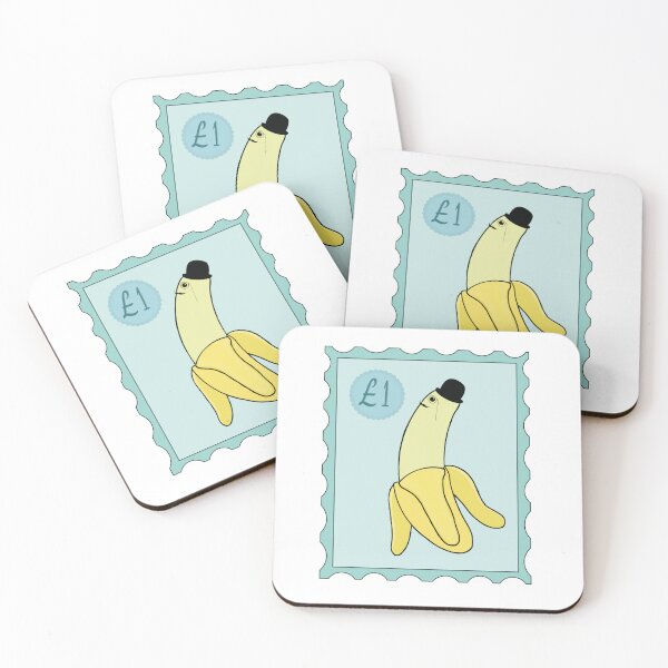 Item preview, Fancy Banana Gentleman Postage Stamp designed and sold by tiggo.