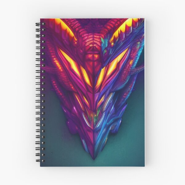 Item preview, dragón cyberpunk de ojos ardientes designed and sold by rommir.