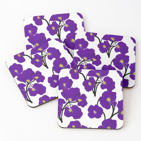Item preview, Purple hibiscus flower pattern designed and sold by gramizzia.