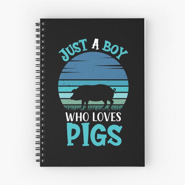 Item preview, Just a Boy Who Loves Pigs - Retro Vintage Funny Pig Lovers Gift designed and sold by Creative Angel.