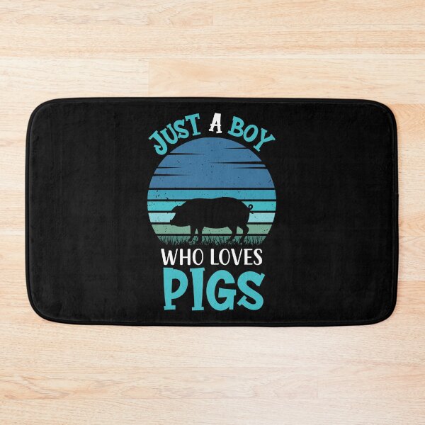 Item preview, Just a Boy Who Loves Pigs - Retro Vintage Funny Pig Lovers Gift designed and sold by Creative Angel.