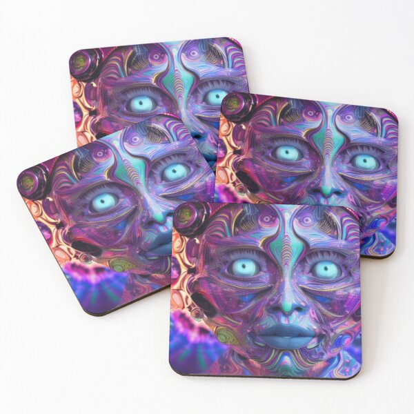 Aperçu de l'œuvre Psychedelic Face #25 - Part of Our Psychedelic Faces Collection créée et vendue par Psychedelic Psychos.