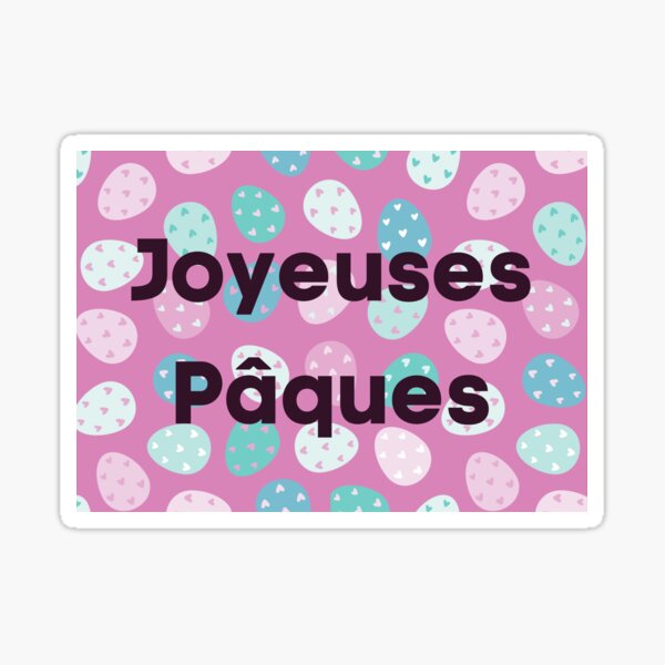 STICKER JOYEUSES PAQUES (PAQUES003)