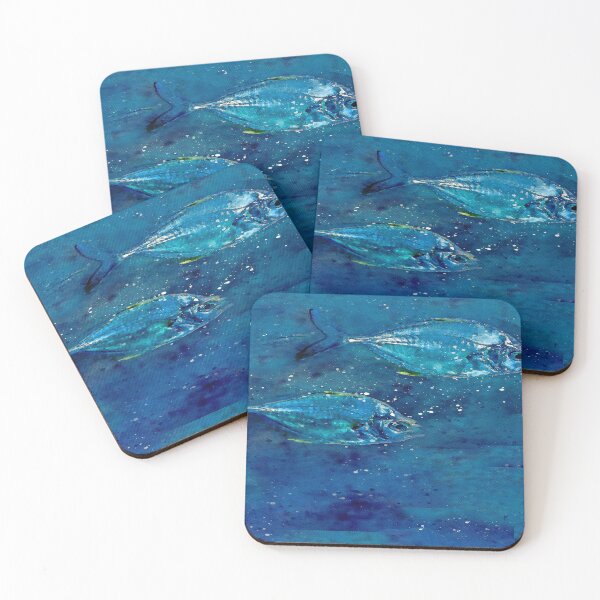 Item preview, Ancient Fish Ocean Watercolour Painting Art designed and sold by getlyart.