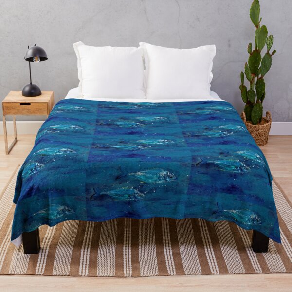 Item preview, Ancient Fish Ocean Watercolour Painting Art designed and sold by getlyart.