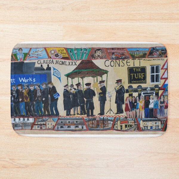Item preview, Consett in the style of The Bayeux Tapestry  designed and sold by CrossanArt.