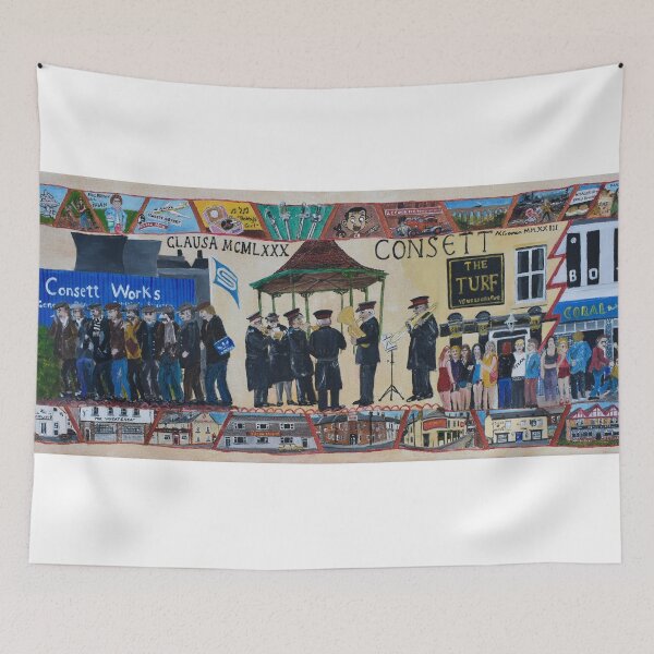 Item preview, Consett in the style of The Bayeux Tapestry  designed and sold by CrossanArt.