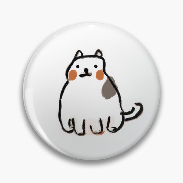 Item preview, Cute hand drawn cat sitting and watching designed and sold by AmeAve.