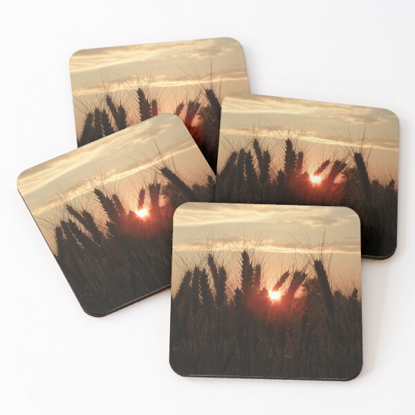 Item preview, Beautiful wheat field at sunset designed and sold by Angela Cini.