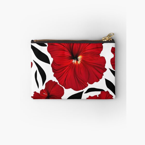 Item preview, Red hibiscus flower pattern designed and sold by gramizzia.
