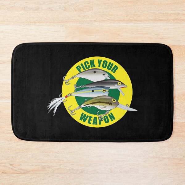 Item preview, Pick Your Weapon Fishing Lures Saying 01 Sticker designed and sold by BlueSkyTheory.