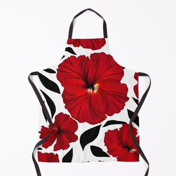 Item preview, Red hibiscus flower pattern designed and sold by gramizzia.