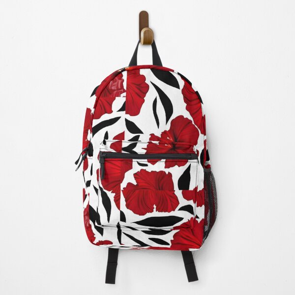 Item preview, Red hibiscus flower pattern designed and sold by gramizzia.