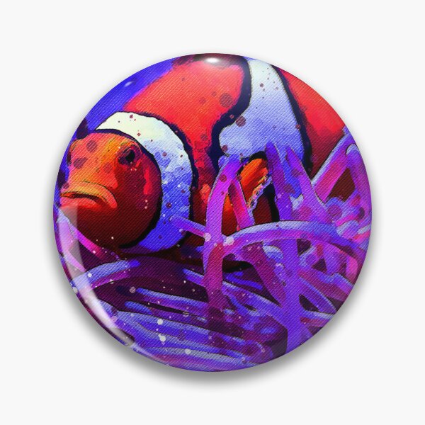 Item preview, ClownFish Painting Art designed and sold by getlyart.