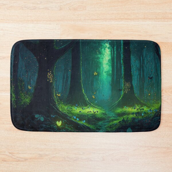Item preview, A beautiful scene of an enchanted forest, Towering trees and glowing fireflies. designed and sold by DSAHART.