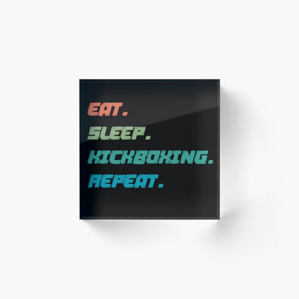 Item preview, Copy of Eat sleep Kung fu repeat-inspirational kung fu fighter sunset retro designed and sold by Master4art.