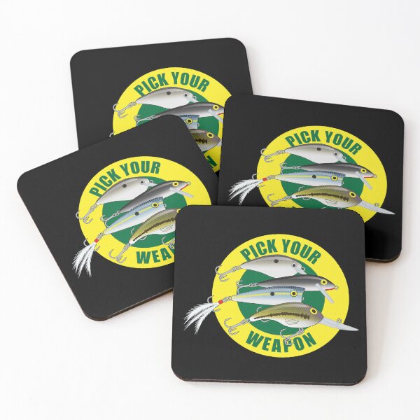 Item preview, Pick Your Weapon Fishing Lures Saying 01 Sticker designed and sold by BlueSkyTheory.