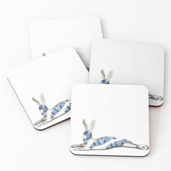 Item preview, Rabbit at Rest (Chinoiserie Porcelain Rabbit) designed and sold by fuzzytooth.