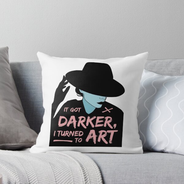 Item preview, It Got Darker and I Turned to Art (Teal and Pink) designed and sold by ObsidianDaz.