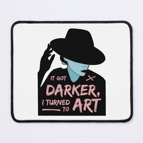 Item preview, It Got Darker and I Turned to Art (Teal and Pink) designed and sold by ObsidianDaz.