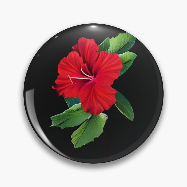 Item preview, Red hibiscus flower artwork designed and sold by gramizzia.