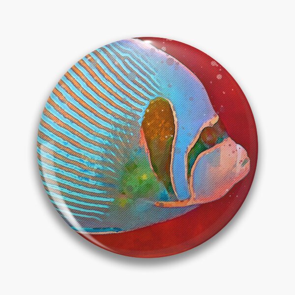 Item preview, Angelfish red sea Watercolour Painting Art designed and sold by getlyart.