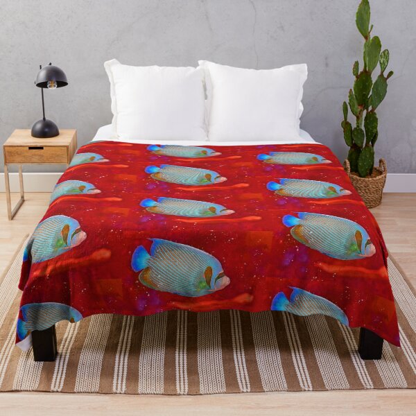 Item preview, Angelfish red sea Watercolour Painting Art designed and sold by getlyart.