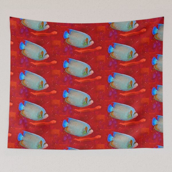 Item preview, Angelfish red sea Watercolour Painting Art designed and sold by getlyart.
