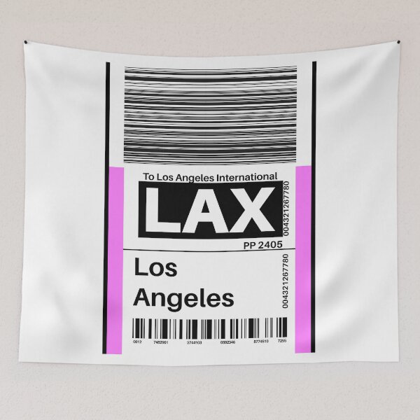 Item preview, LAX Luggage Tag Los Angeles International Airport designed and sold by SpicyAviator.