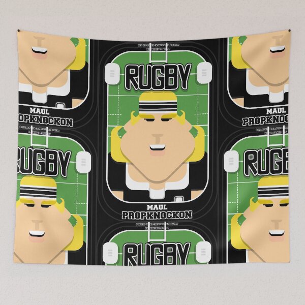 Item preview, Rugby Black - Maul Propknockon - Hazel version designed and sold by boxedspaper.