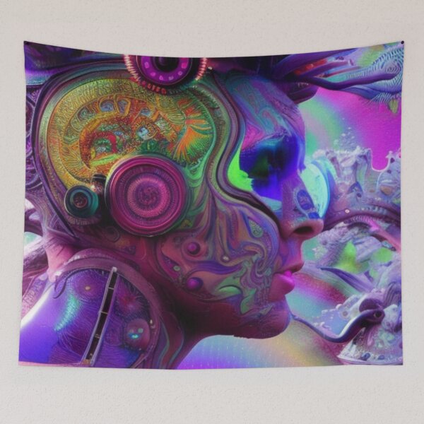 Item preview, Psychedelic Face #28 - Part of Our Psychedelic Faces Collection designed and sold by Psychedelic Psychos.