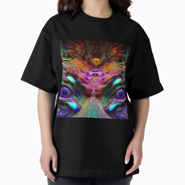 Psychedelic Face #30 - Part of Our Psychedelic Faces Collection Oversized T-Shirt