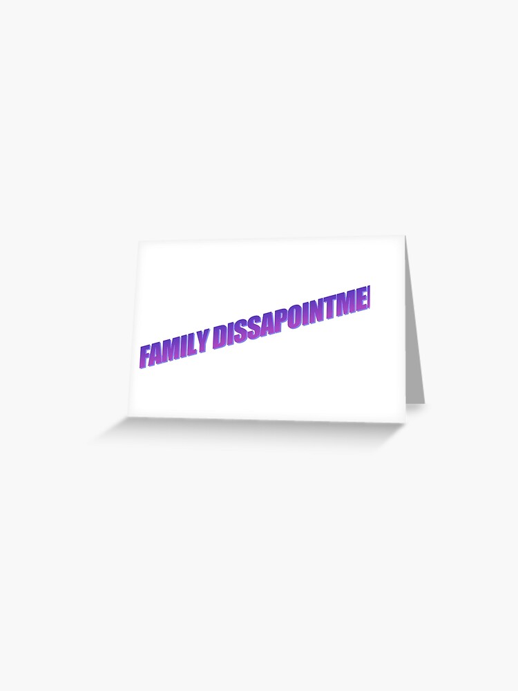 Carte De Vœux Deception De La Famille Par Alyoneal Redbubble