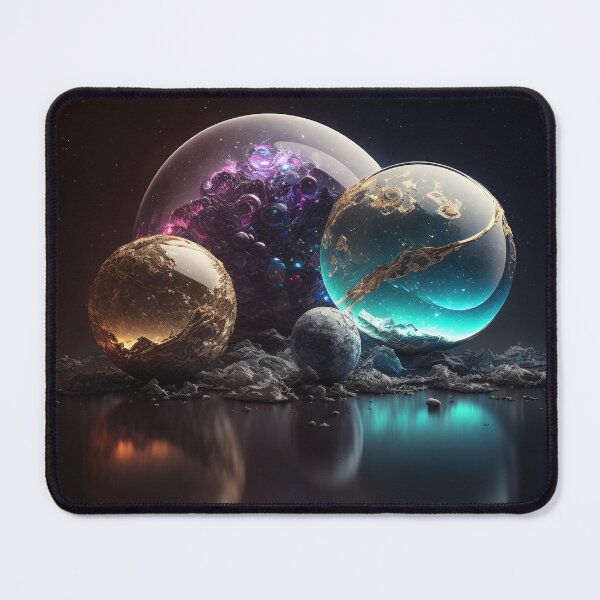 Item preview, A abstract illustration of a series of interconnected planets. designed and sold by DSAHART.