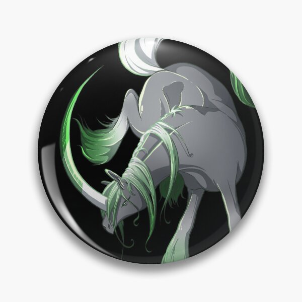 Item preview, Aromantic Equine Digital Illustration - subtle LGBT+ horse drawing designed and sold by CrunchyCableStudio.