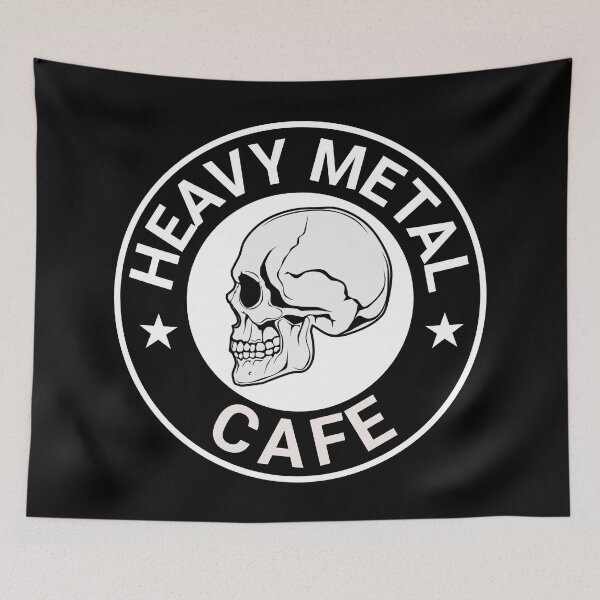 Item preview, Heavy Metal Cafe Coffee Shop & Bakery Variant designed and sold by DreamSwiftly.