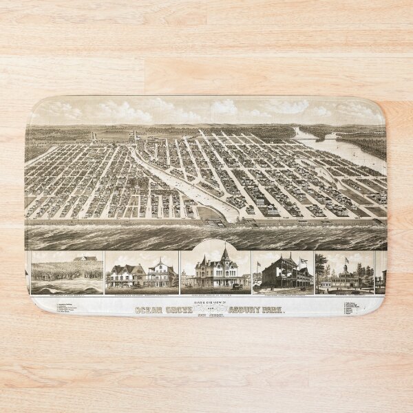 Item preview, Ocean Grove & Asbury Park, New Jersey (1881) designed and sold by allhistory.