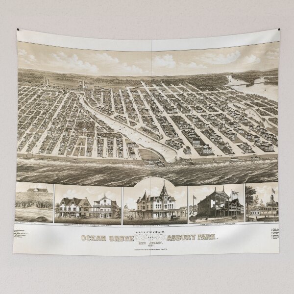Item preview, Ocean Grove & Asbury Park, New Jersey (1881) designed and sold by allhistory.