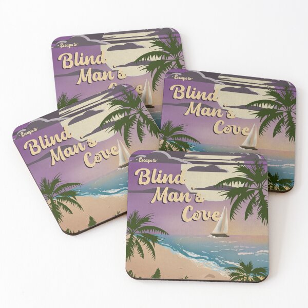 Item preview, Blind Man's Cove Travel Poster designed and sold by Delaney Sears.