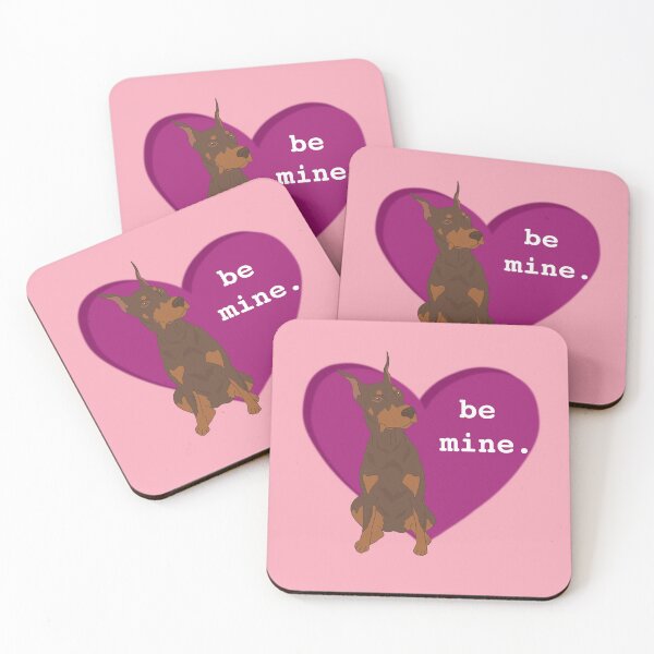 Item preview, Red Doberman Pinscher Valentines Day  designed and sold by KantstandyaC.