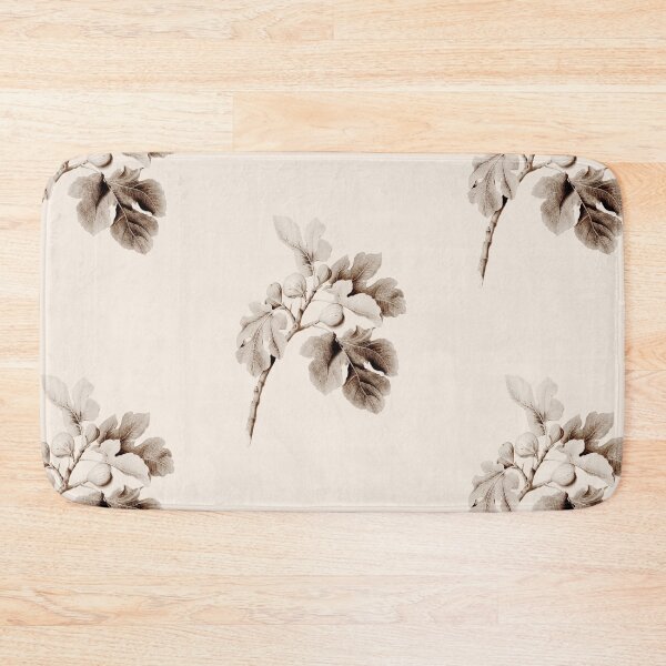 Item preview, Fig fruit vintage botanical illustration print in beige colors. designed and sold by helga-wigandt.