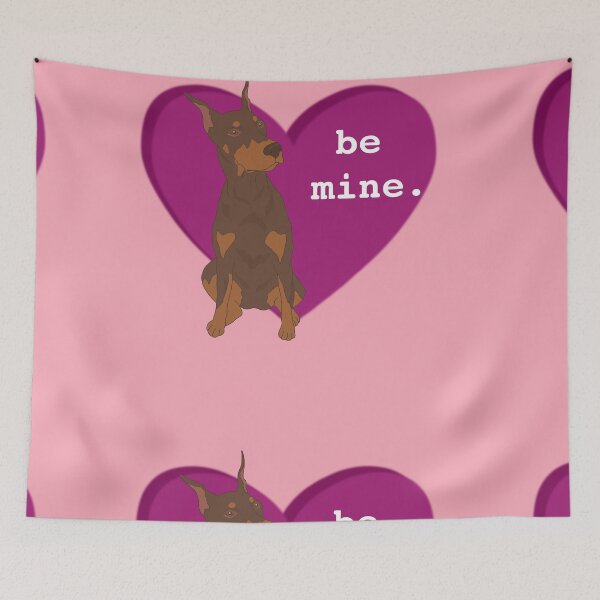 Item preview, Red Doberman Pinscher Valentines Day  designed and sold by KantstandyaC.