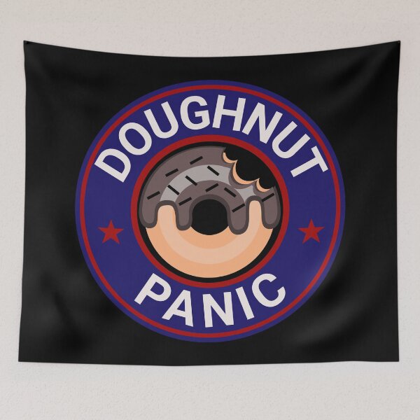 Item preview, Doughnut Panic Cafe Coffee Shop & Bakery designed and sold by DreamSwiftly.