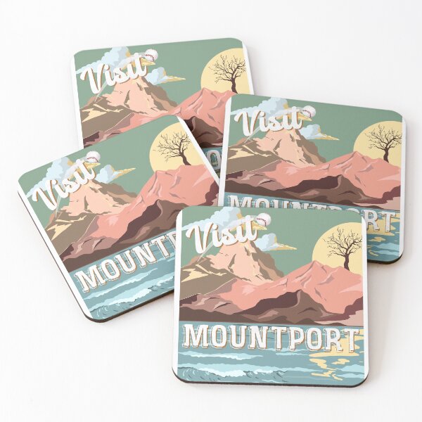 Item preview, Dropout Mountport Travel Poster designed and sold by Delaney Sears.
