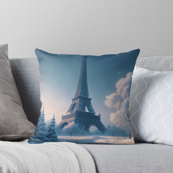 Artikelvorschau, Surrealismus-Eiffelturm, Winterschnee-Paris-Landschaft entworfen und verkauft von ShneorPerry.